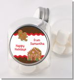 Gingerbread House - Personalized Christmas Candy Jar