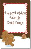 Gingerbread House - Personalized Christmas Wall Art