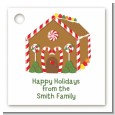 Gingerbread House - Personalized Christmas Card Stock Favor Tags thumbnail
