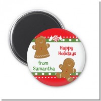 Gingerbread - Personalized Christmas Magnet Favors