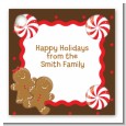 Gingerbread Party - Personalized Christmas Card Stock Favor Tags thumbnail