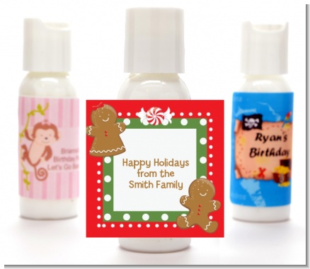 Gingerbread Party - Personalized Christmas Lotion Favors