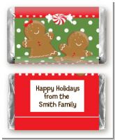Gingerbread Party - Personalized Christmas Mini Candy Bar Wrappers