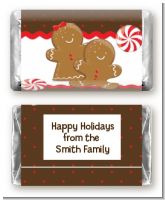 Gingerbread - Personalized Christmas Mini Candy Bar Wrappers