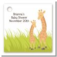 Giraffe - Personalized Baby Shower Card Stock Favor Tags thumbnail