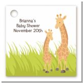 Giraffe - Personalized Baby Shower Card Stock Favor Tags
