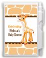 Giraffe Brown - Baby Shower Personalized Notebook Favor thumbnail