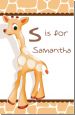 Giraffe Brown - Personalized Baby Shower Nursery Wall Art thumbnail