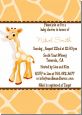 Giraffe Brown - Baby Shower Invitations thumbnail