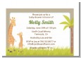 Giraffe - Baby Shower Petite Invitations thumbnail