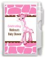 Giraffe Pink - Baby Shower Personalized Notebook Favor thumbnail