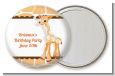 Giraffe Brown - Personalized Birthday Party Pocket Mirror Favors thumbnail