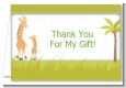 Twin Giraffes - Baby Shower Thank You Cards thumbnail