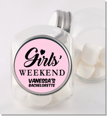 Girls Weekend - Personalized Bridal Shower Candy Jar