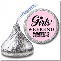 Girls Weekend - Hershey Kiss Bridal Shower Sticker Labels