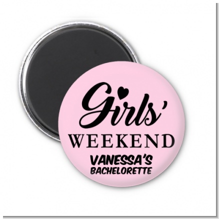 Girls Weekend - Personalized Bridal Shower Magnet Favors