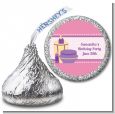 Glamour Girl - Hershey Kiss Birthday Party Sticker Labels thumbnail