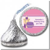 Glamour Girl - Hershey Kiss Birthday Party Sticker Labels