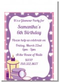 Glamour Girl - Birthday Party Petite Invitations