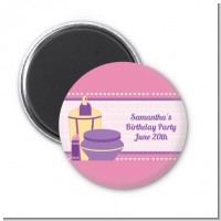Glamour Girl - Personalized Birthday Party Magnet Favors