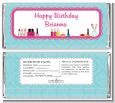 Glamour Girl Makeup Party - Personalized Birthday Party Candy Bar Wrappers thumbnail