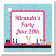 Glamour Girl Makeup Party - Personalized Birthday Party Card Stock Favor Tags thumbnail