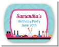 Glamour Girl Makeup Party - Personalized Birthday Party Rounded Corner Stickers thumbnail