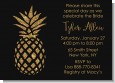 Gold Glitter Pineapple - Bridal Shower Invitations thumbnail