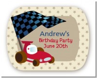 Go Kart - Personalized Birthday Party Rounded Corner Stickers