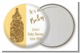 Gold Glitter Baby Bottle - Personalized Baby Shower Pocket Mirror Favors thumbnail