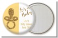Gold Glitter Baby Pacifier - Personalized Baby Shower Pocket Mirror Favors thumbnail