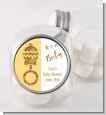 Gold Glitter Baby Rattle - Personalized Baby Shower Candy Jar thumbnail
