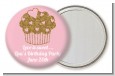 Gold Glitter Cupcake - Personalized Birthday Party Pocket Mirror Favors thumbnail