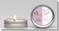 Gold Glitter Lavender Carriage - Baby Shower Candle Favors thumbnail