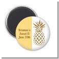 Gold Glitter Pineapple - Personalized Birthday Party Magnet Favors thumbnail