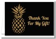 Gold Glitter Pineapple - Bridal Shower Thank You Cards thumbnail