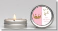 Gold Glitter Pink Crown - Baby Shower Candle Favors thumbnail