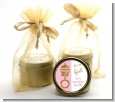 Gold Glitter Pink Rattle - Baby Shower Gold Tin Candle Favors thumbnail