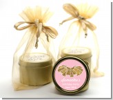 Gold Glitter Tutu - Birthday Party Gold Tin Candle Favors