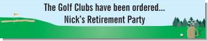 Golf - Personalized Retirement Party Banners