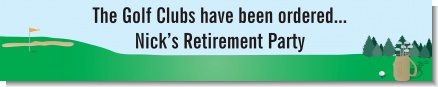 Golf - Personalized Retirement Party Banners