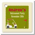 Golf Cart - Personalized Retirement Party Card Stock Favor Tags thumbnail