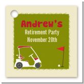 Golf Cart - Personalized Birthday Party Card Stock Favor Tags