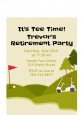 Golf Cart - Retirement Party Petite Invitations thumbnail