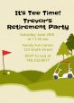 Golf Cart - Retirement Party Invitations thumbnail