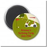Golf Cart - Personalized Birthday Party Magnet Favors