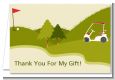Golf Cart - Retirement Party Thank You Cards thumbnail