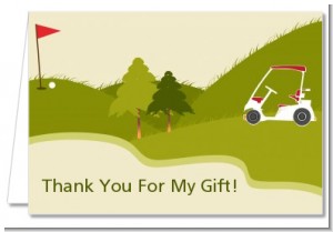 Golf Cart - Retirement Party Thank You Cards