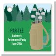 Golf - Personalized Retirement Party Card Stock Favor Tags thumbnail