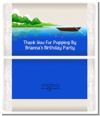 Gone Fishing - Personalized Popcorn Wrapper Birthday Party Favors
